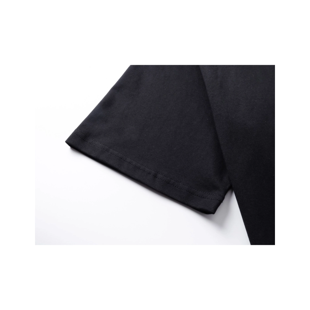 Balenciaga Retro Badge Icon Print T-Shirt Black Gray,Balenciaga T Shirt,Tshirt,APPAREL