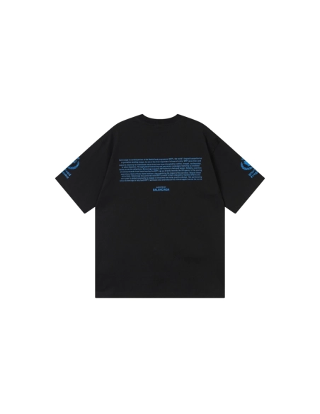 Balenciaga 2026 World Food Programme Charity Limited Edition T-shirt Black Apricot,Balenciaga T Shirt,Tshirt,APPAREL