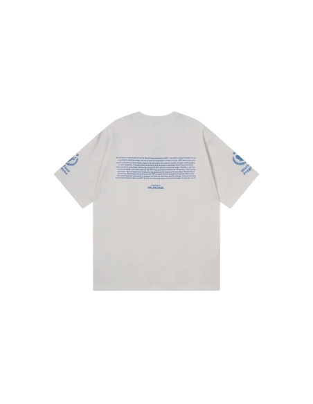 Balenciaga 2026 World Food Programme Charity Limited Edition T-shirt Black Apricot,Balenciaga T Shirt,Tshirt,APPAREL