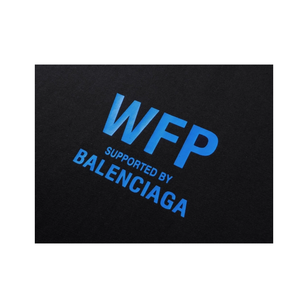 Balenciaga 2026 World Food Programme Charity Limited Edition T-shirt Black Apricot,Balenciaga T Shirt,Tshirt,APPAREL