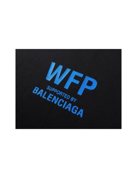 Balenciaga 2026 World Food Programme Charity Limited Edition T-shirt Black Apricot,Balenciaga T Shirt,Tshirt,APPAREL