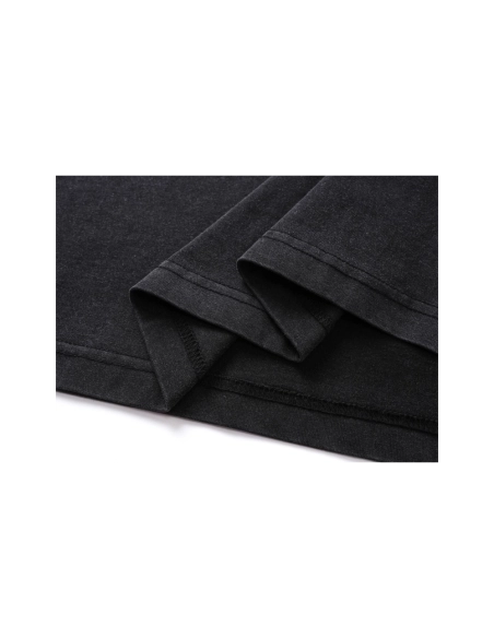 Balenciaga Logo Embroidered Washed Distressed T-shirt Black Blue,Balenciaga T Shirt,Tshirt,APPAREL