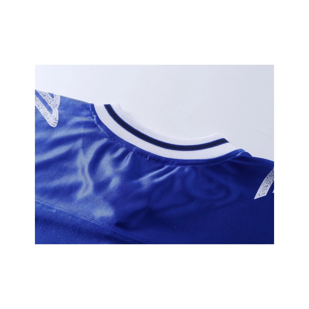 Balenciaga 3B Silhouette Ribbed V-neck Printed T-shirt Black Blue Gray,Balenciaga T Shirt,Tshirt,APPAREL