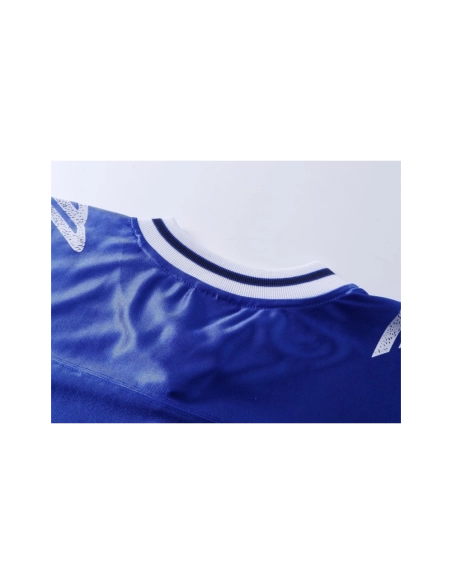 Balenciaga 3B Silhouette Ribbed V-neck Printed T-shirt Black Blue Gray,Balenciaga T Shirt,Tshirt,APPAREL