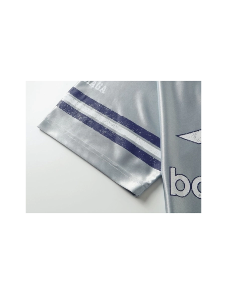 Balenciaga 3B Silhouette Ribbed V-neck Printed T-shirt Black Blue Gray,Balenciaga T Shirt,Tshirt,APPAREL