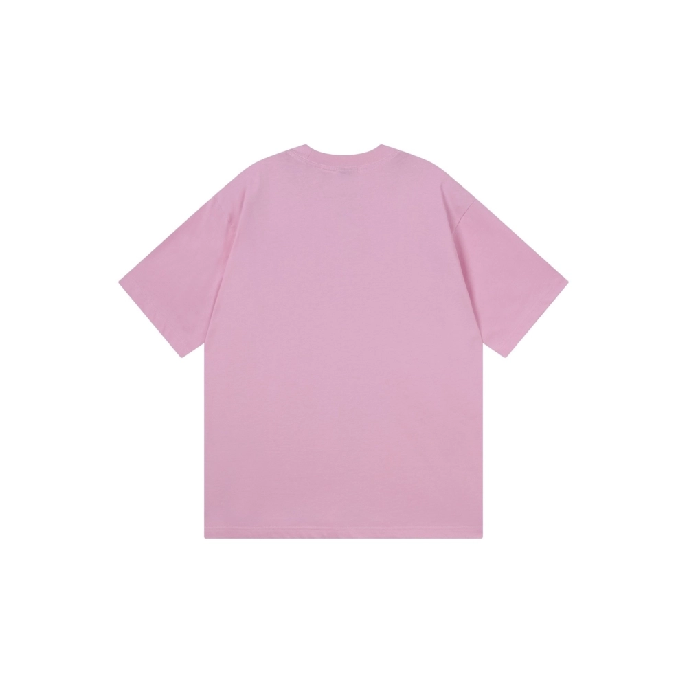 Balenciaga Bow Print T-shirt Black Pink,Balenciaga T Shirt,Tshirt,APPAREL