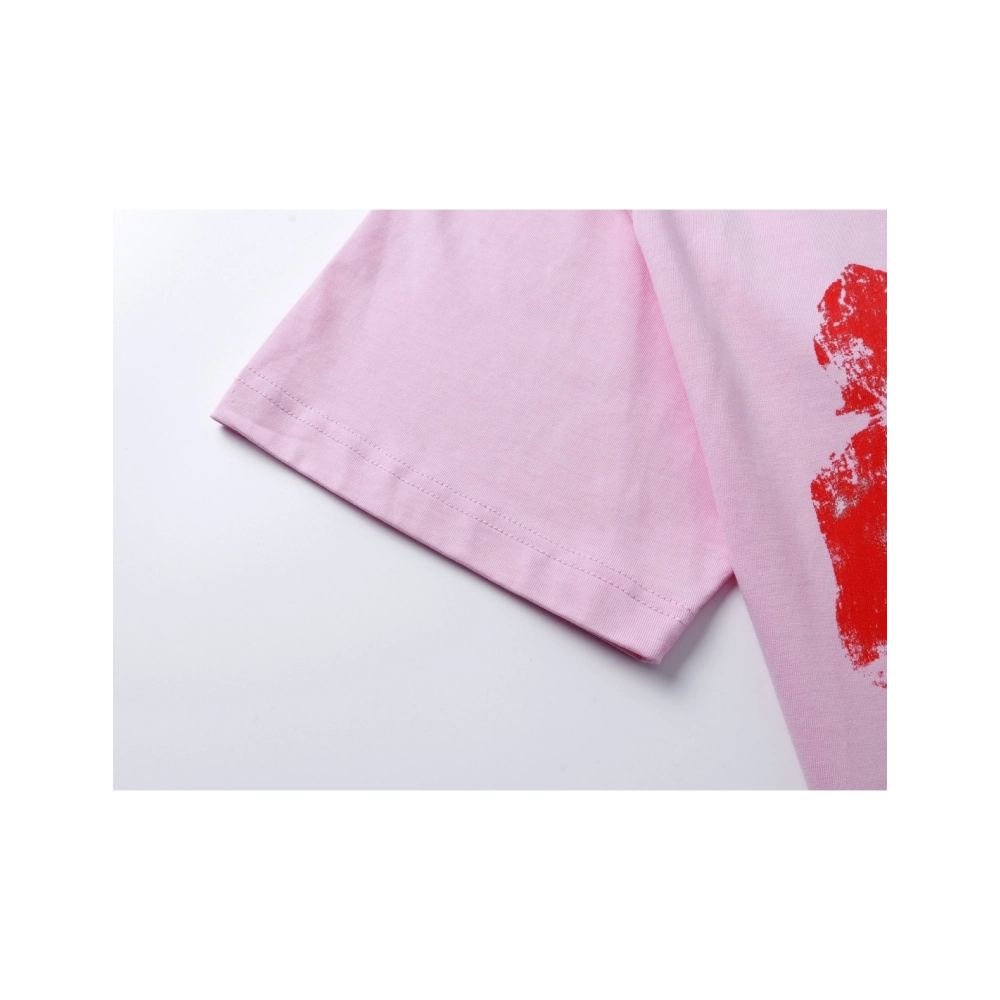 Balenciaga Bow Print T-shirt Black Pink,Balenciaga T Shirt,Tshirt,APPAREL