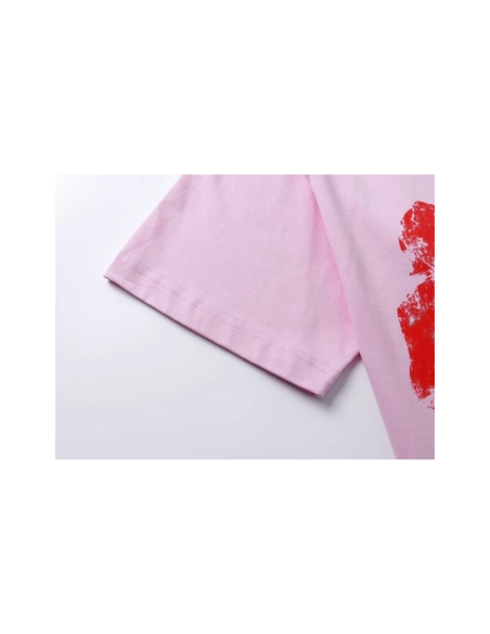 Balenciaga Bow Print T-shirt Black Pink,Balenciaga T Shirt,Tshirt,APPAREL