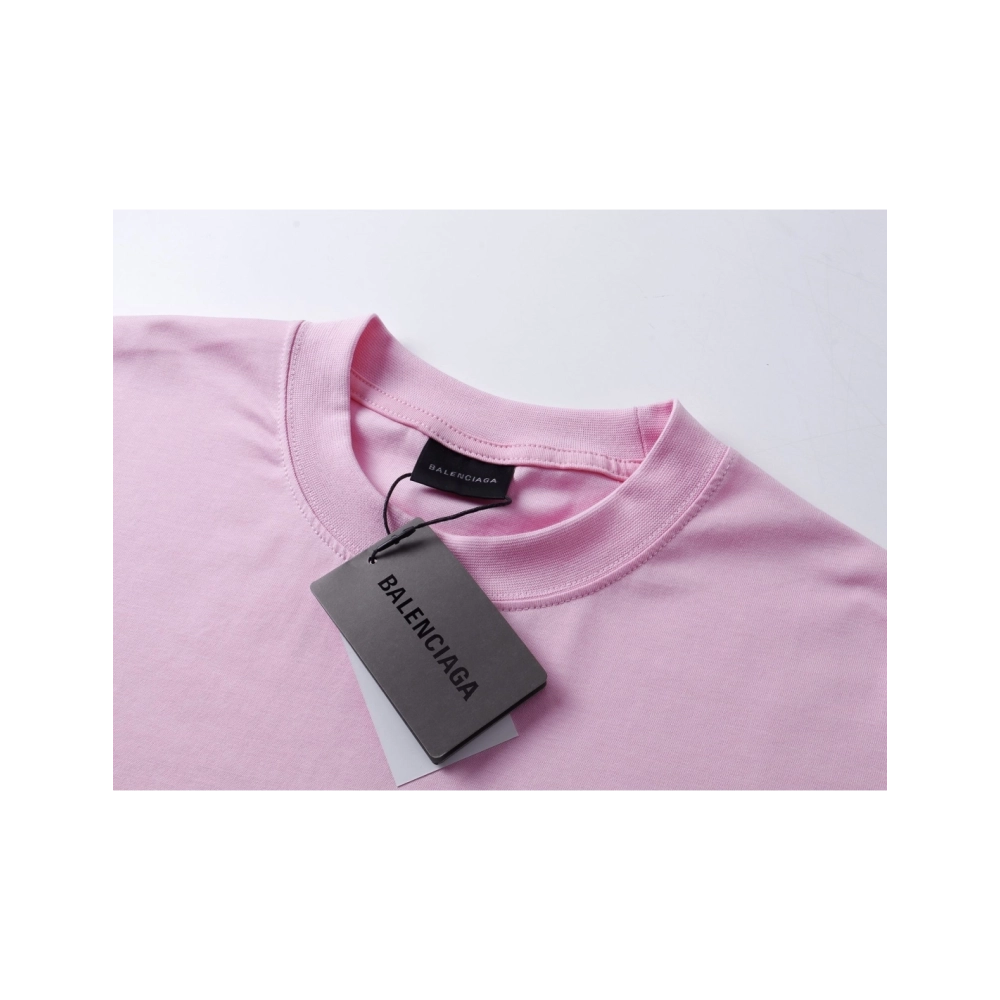 Balenciaga Bow Print T-shirt Black Pink,Balenciaga T Shirt,Tshirt,APPAREL