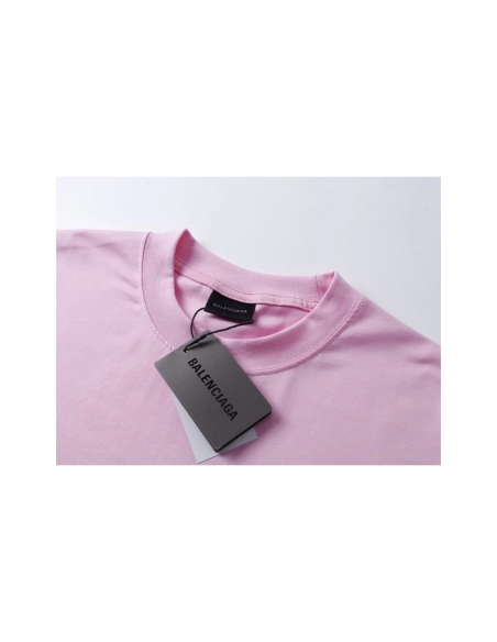 Balenciaga Bow Print T-shirt Black Pink,Balenciaga T Shirt,Tshirt,APPAREL