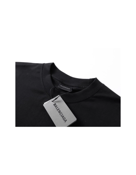 Balenciaga Bow Print T-shirt Black Pink,Balenciaga T Shirt,Tshirt,APPAREL