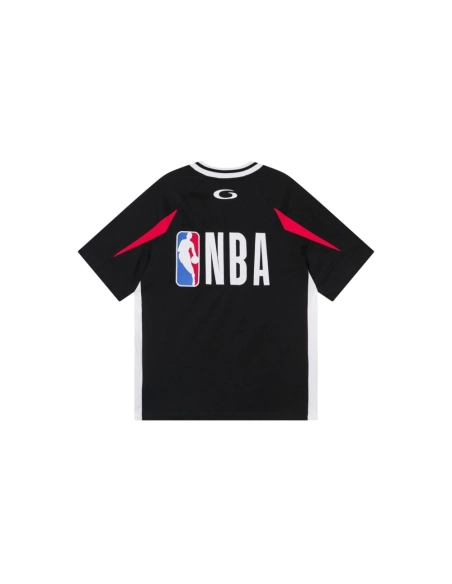 Balenciaga NBA Co-Branded Health Network Qversized Color Bocked T-shirt Black White Red,Balenciaga T Shirt,Tshirt,APPAREL