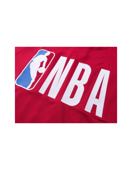 Balenciaga NBA Co-Branded Health Network Qversized Color Bocked T-shirt Black White Red,Balenciaga T Shirt,Tshirt,APPAREL