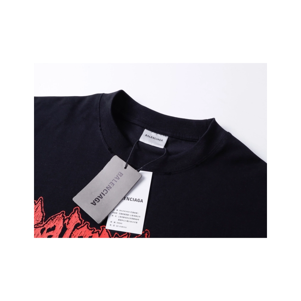 Balenciaga Salon De Couture Artwork Print T-shirt Black White,Balenciaga T Shirt,Tshirt,APPAREL