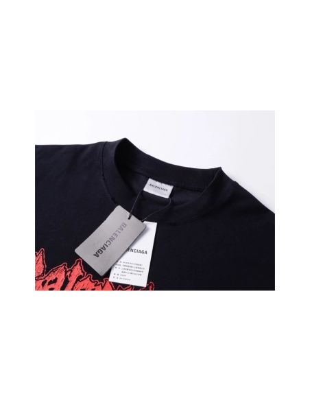 Balenciaga Salon De Couture Artwork Print T-shirt Black White,Balenciaga T Shirt,Tshirt,APPAREL