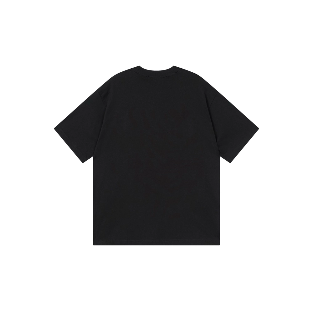 Balenciaga Paris Eiffel Tower Printed T-shirt Black,Balenciaga T Shirt,Tshirt,APPAREL