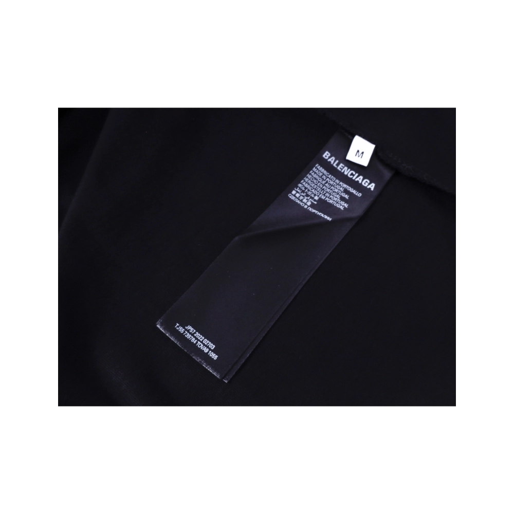 Balenciaga Paris Eiffel Tower Printed T-shirt Black,Balenciaga T Shirt,Tshirt,APPAREL