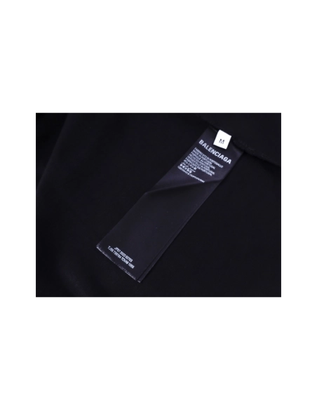 Balenciaga Paris Eiffel Tower Printed T-shirt Black,Balenciaga T Shirt,Tshirt,APPAREL