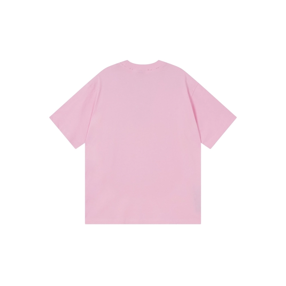 Balenciaga Place Des Vosges Printed T-shirt Pink,Balenciaga T Shirt,Tshirt,APPAREL