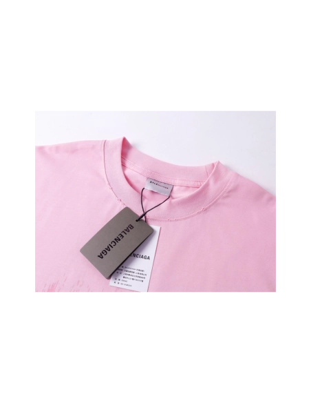 Balenciaga Place Des Vosges Printed T-shirt Pink,Balenciaga T Shirt,Tshirt,APPAREL