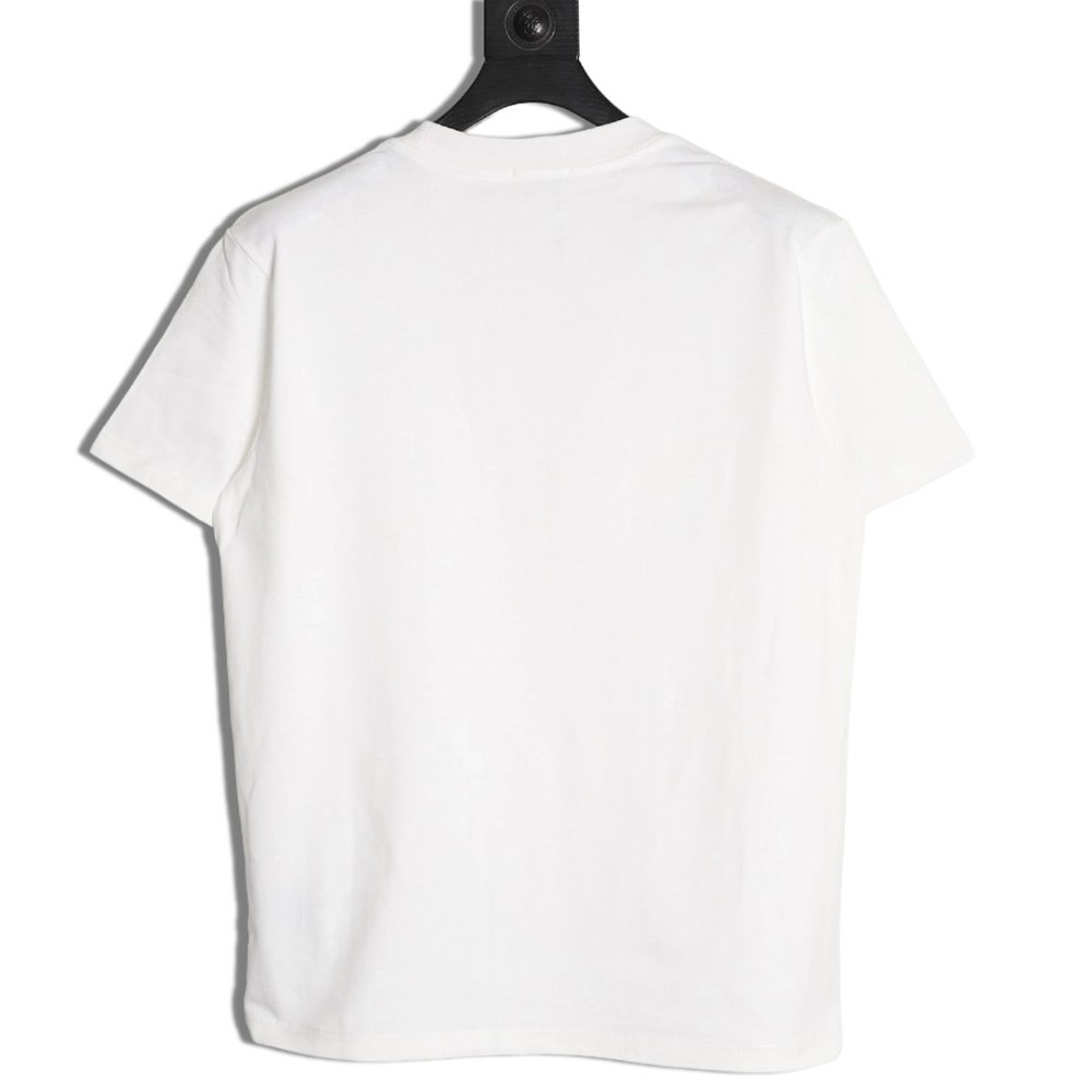 Dior flocked foam four-leaf clover logo short-sleeved T-shirt,Dior