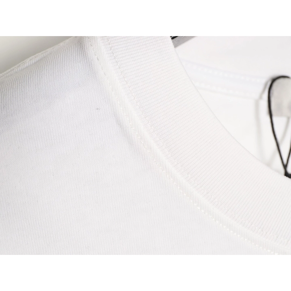 Dior flocked foam four-leaf clover logo short-sleeved T-shirt,Dior