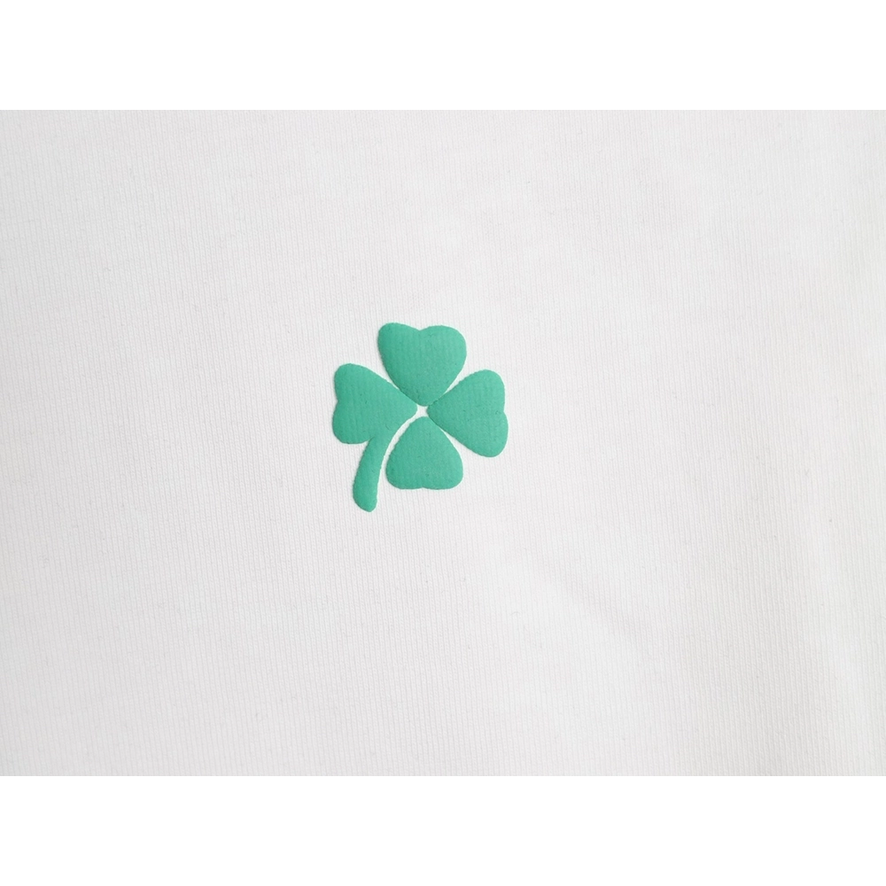 Dior flocked foam four-leaf clover logo short-sleeved T-shirt,Dior