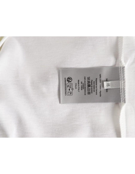 Dior flocked foam four-leaf clover logo short-sleeved T-shirt,Dior