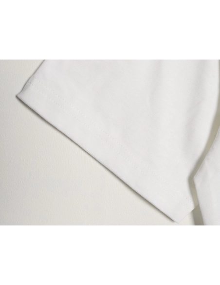 Dior flocked foam four-leaf clover logo short-sleeved T-shirt,Dior