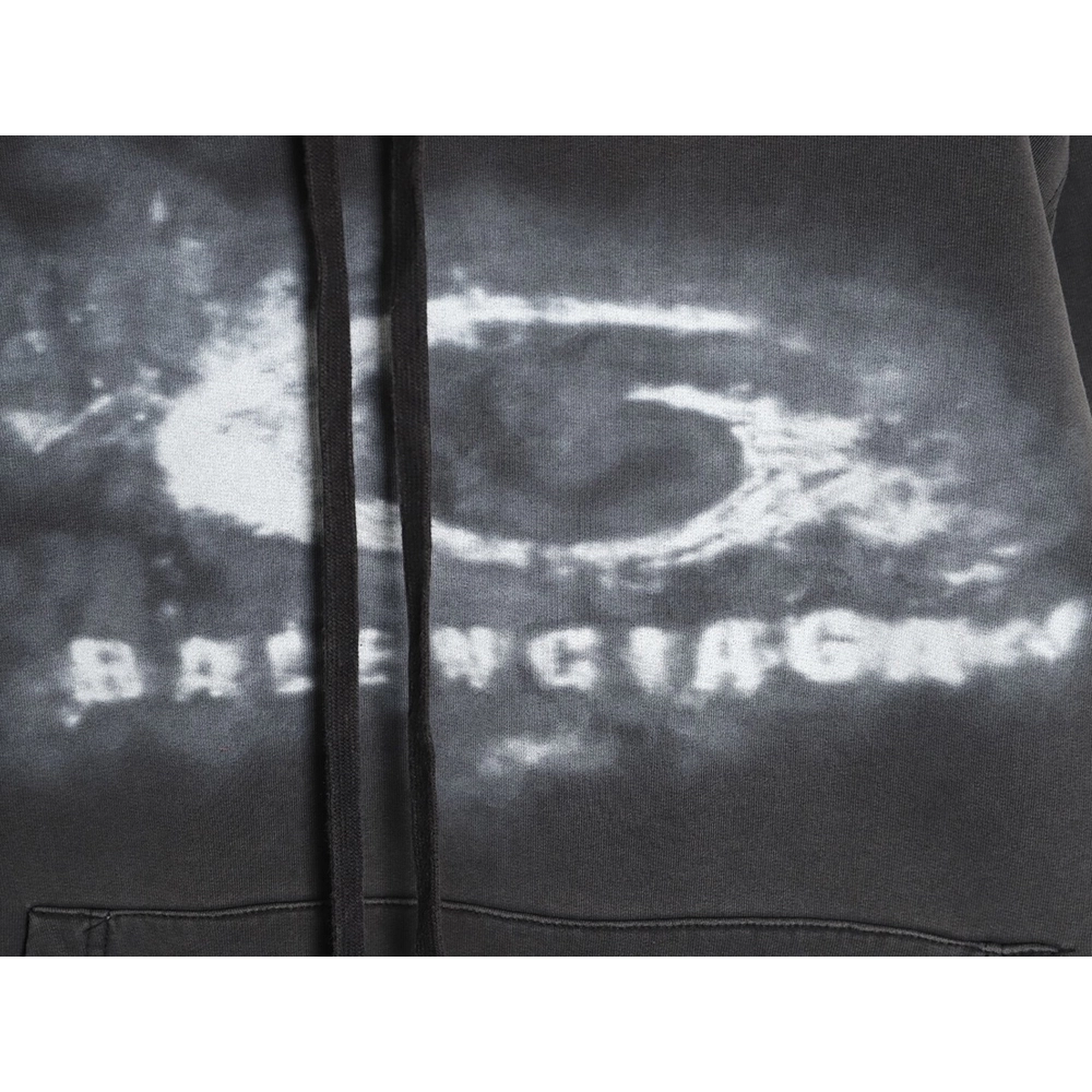 Balenciaga Washed Smoke Print Hoodie,Louis Vuitton