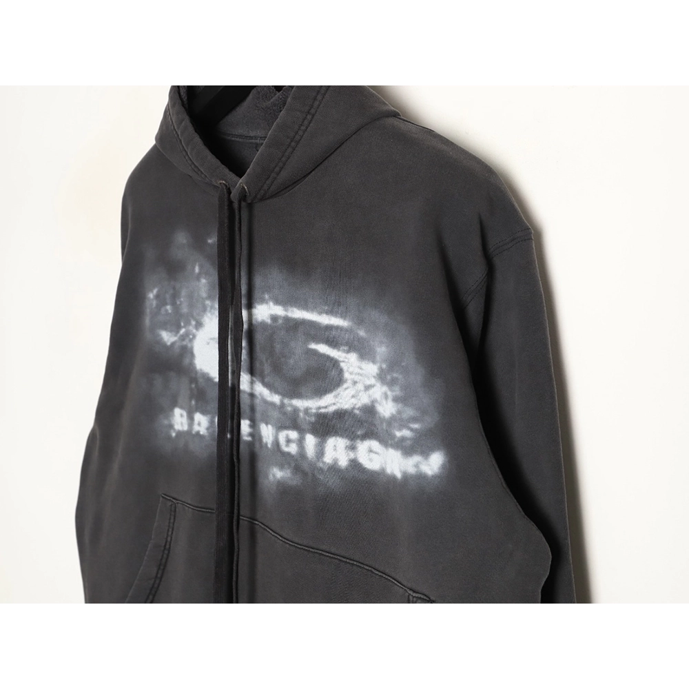 Balenciaga Washed Smoke Print Hoodie,Louis Vuitton