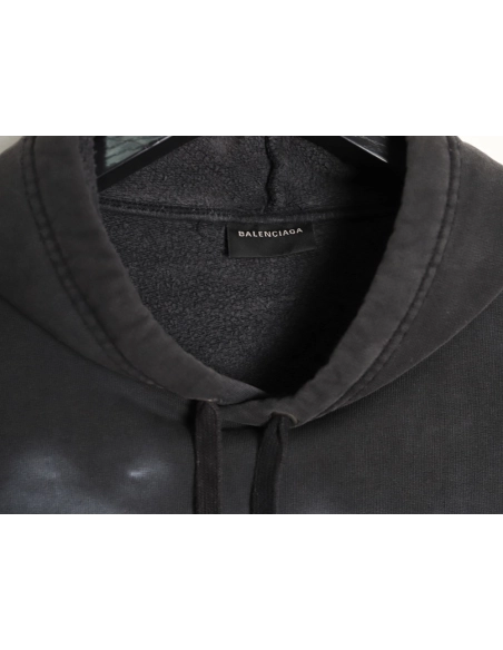 Balenciaga Washed Smoke Print Hoodie,Louis Vuitton