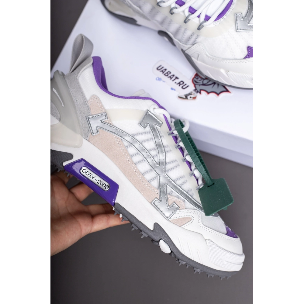 Off-White Wmns ODSY-2000 White Light Grey Purple,Off-White ODSY
