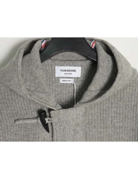 Thom Browne Wool Hooded Duffle Coat,Thom Browne