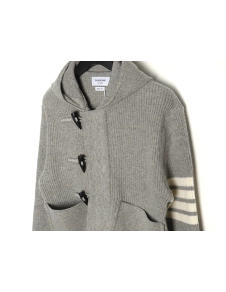 Thom Browne Wool Hooded Duffle Coat,Thom Browne