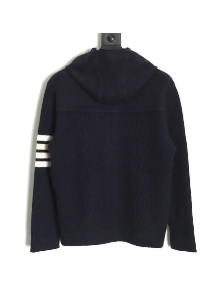 Thom Browne Wool Hooded Duffle Coat TSK1,Thom Browne