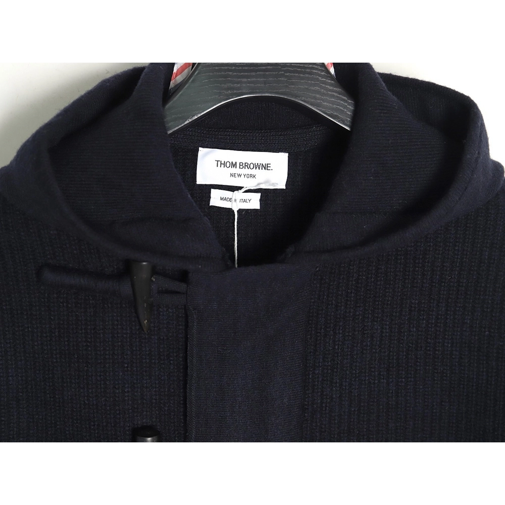 Thom Browne Wool Hooded Duffle Coat TSK1,Thom Browne