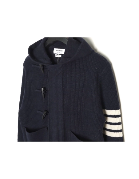 Thom Browne Wool Hooded Duffle Coat TSK1,Thom Browne