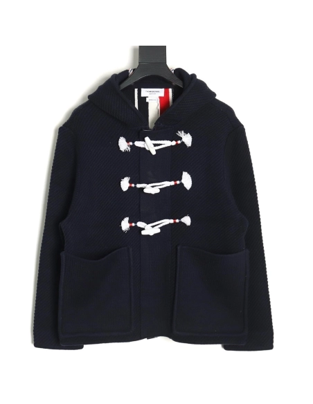 Thom Browne horn button hooded jacket TSK1,Thom Browne