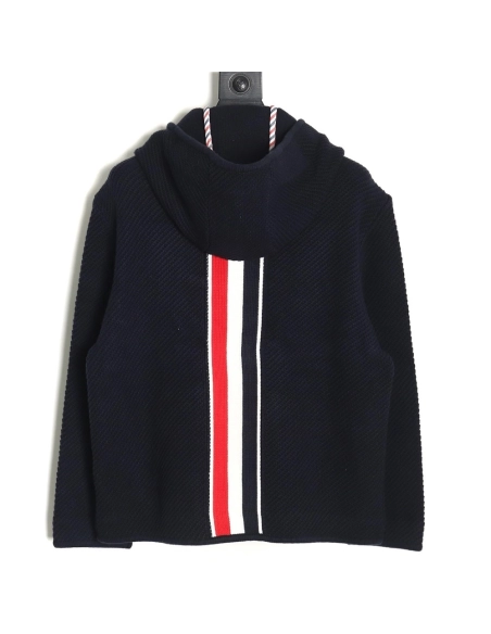 Thom Browne horn button hooded jacket TSK1,Thom Browne