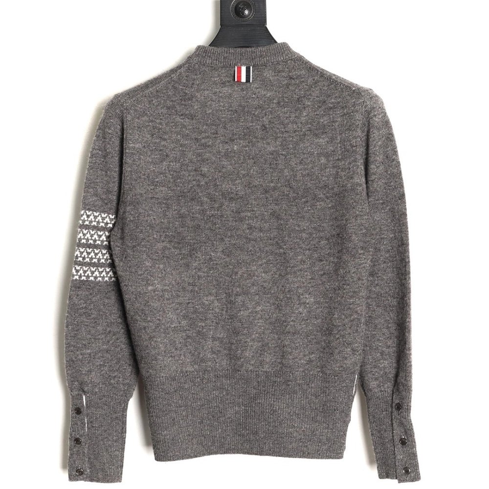 Thom Browne Snowflake Puppy Crewneck Sweater,Thom Browne
