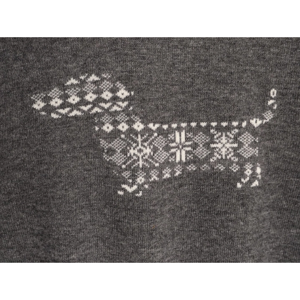 Thom Browne Snowflake Puppy Crewneck Sweater,Thom Browne