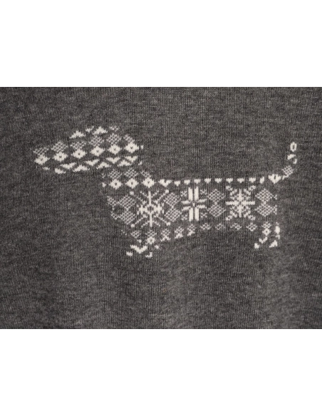 Thom Browne Snowflake Puppy Crewneck Sweater,Thom Browne