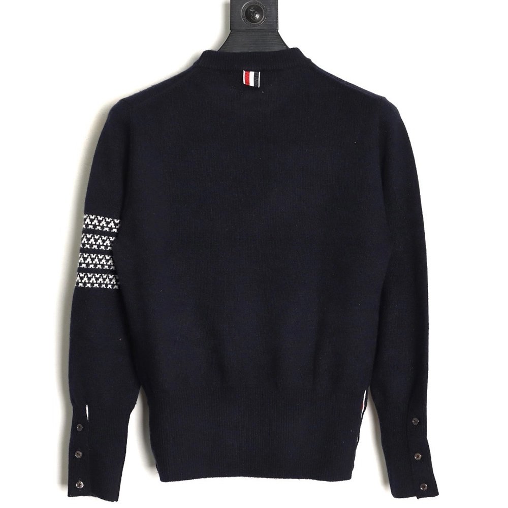 Thom Browne Snowflake Puppy Crewneck Sweater TSK1,Thom Browne