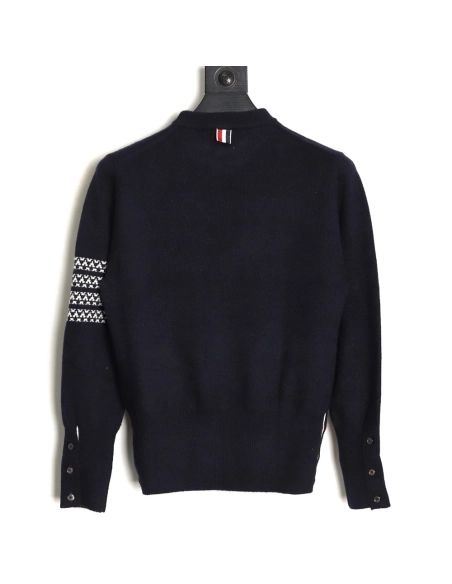 Thom Browne Snowflake Puppy Crewneck Sweater TSK1,Thom Browne