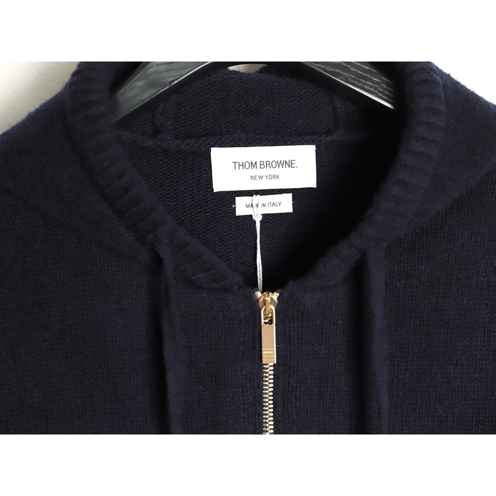 Thom Browne Goose-Patterned Wool Hooded Jacket TSK1,Thom Browne