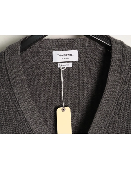 Thom Browne Piqu¨¦ Wool Cardigan,Thom Browne