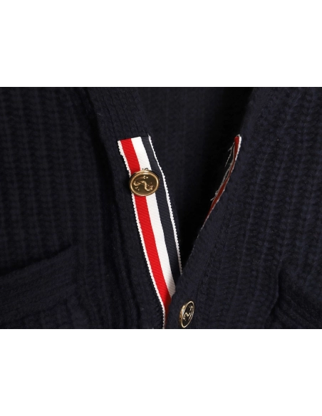 Thom Browne Piqu¨¦ Wool Cardigan TSK1,Thom Browne
