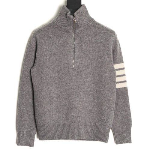 Thom Browne four-stripe half-zip sweater,Thom Browne