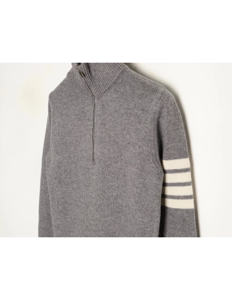 Thom Browne four-stripe half-zip sweater,Thom Browne